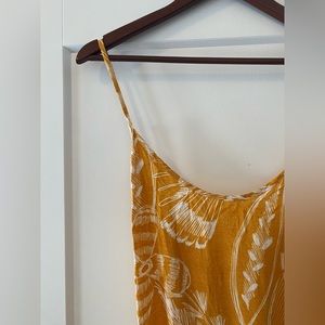 Mustard patterned maxi